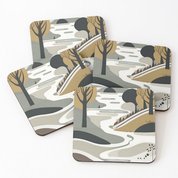 Item preview,  Modern Boho Art of a river designed and sold by stickerbuddy01.