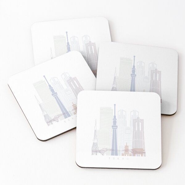 Item preview, TOKYO SKYLINE POSTER PASTEL designed and sold by paulrommer.