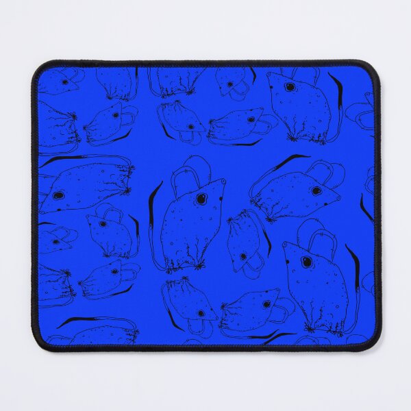 Item preview, TINY BUT MIGHTY BLACK x BLUE RODENT MOUSE designed and sold by GIVENGRACE.ART.