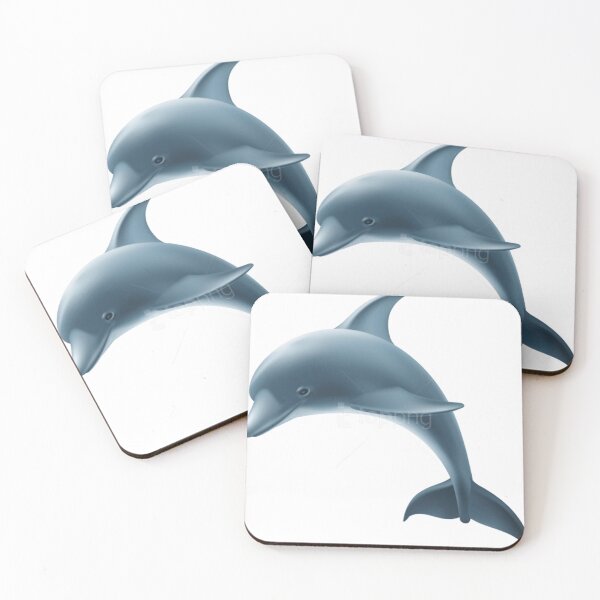 Item preview, long mouthed brown dolphin curving in the air designed and sold by WilkiAuer12.