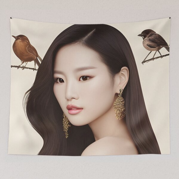 Item preview, Retrato de mujer esbelta - Arte genial designed and sold by joejiing.