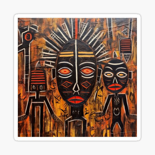 Dreamtime Journey: Aboriginal Australians Canvas Print Sticker