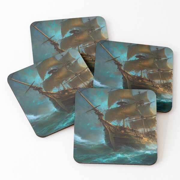 Item preview, An Ancient Galleon in a stormy sea designed and sold by AM FineArtPrints.