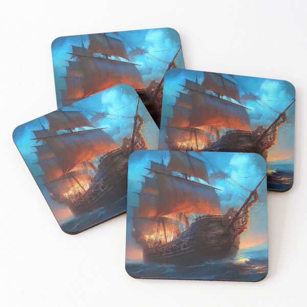 Item preview, An Ancient Galleon in a stormy sea designed and sold by AM FineArtPrints.