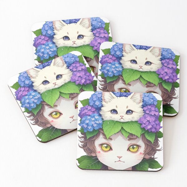 Item preview, Hydrangea Cat person designed and sold by mustaki88.