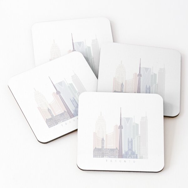Item preview, TORONTO SKYLINE POSTER PASTEL designed and sold by paulrommer.