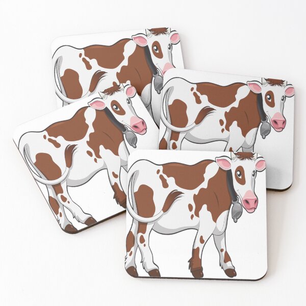 Item preview, Pink nosed dairy cow with black bell designed and sold by LenoraMan15.