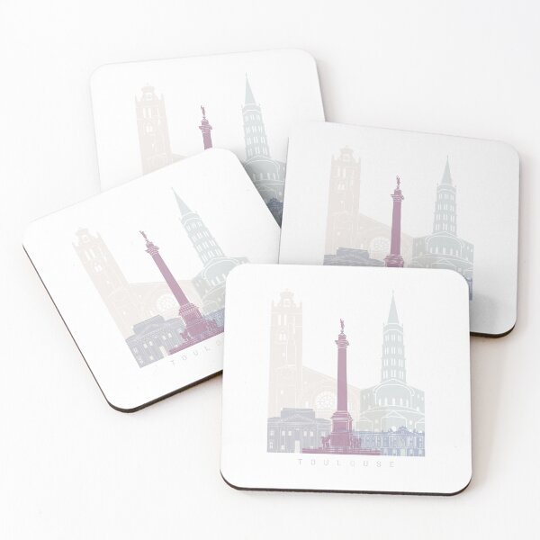 Item preview, TOULOUSE SKYLINE POSTER PASTEL designed and sold by paulrommer.