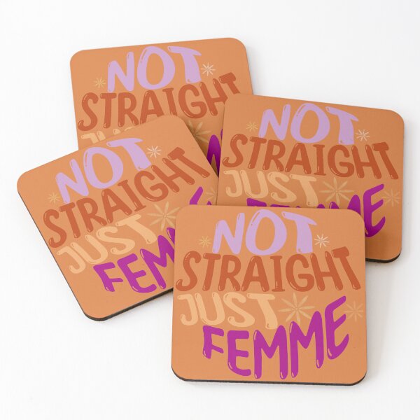 Item preview, Not Straight Just Femme Orange designed and sold by natalyssa.