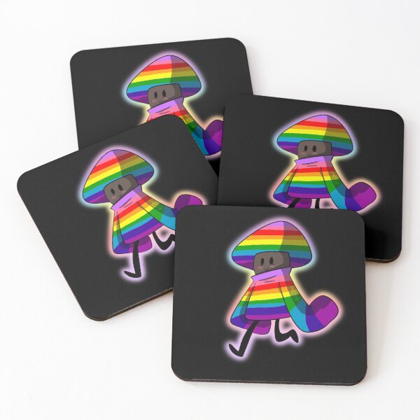 Item preview, Gay flag mushroom (with border) designed and sold by DJsherriff.