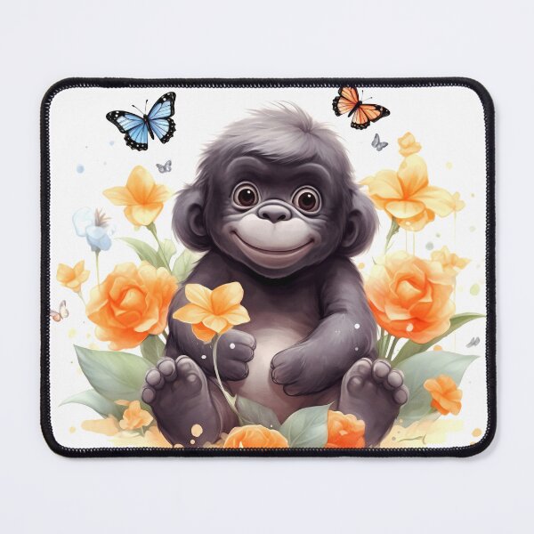 Item preview, Gorilla Animal Clipart, African Animal, Safari Fauna Art, African Mammal, Savannah Wildlife, African Species, Wild designed and sold by CoolorPaint.