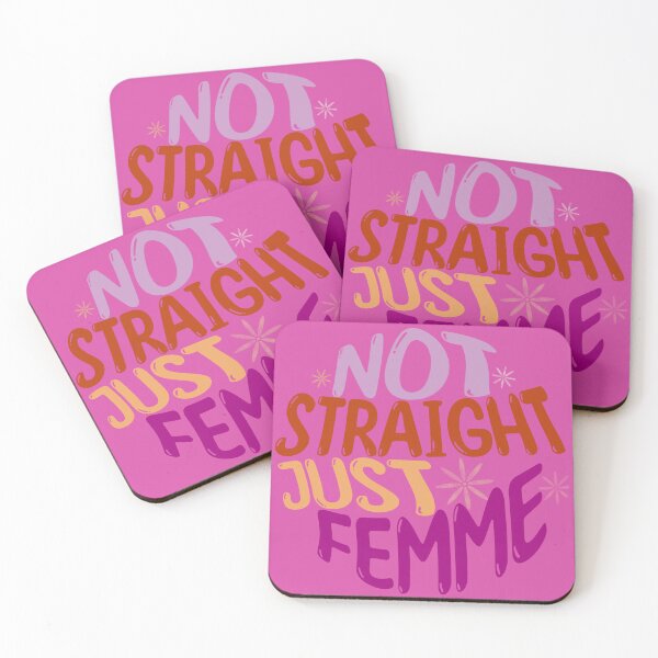 Item preview, Not Straight Just Femme Pink  designed and sold by natalyssa.