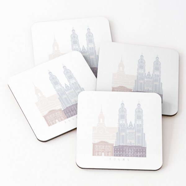 Item preview, TOURS SKYLINE POSTER PASTEL designed and sold by paulrommer.