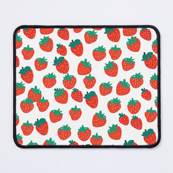 Item preview, Cute Strawberry Pattern - Midcentury Flat Illustration Style designed and sold by SorryFrog.