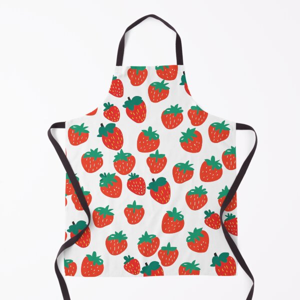 Item preview, Cute Strawberry Pattern - Midcentury Flat Illustration Style designed and sold by SorryFrog.