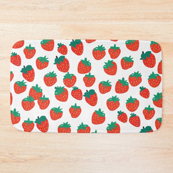 Item preview, Cute Strawberry Pattern - Midcentury Flat Illustration Style designed and sold by SorryFrog.