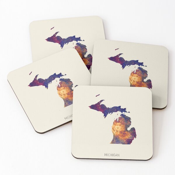 Item preview, Michigan Watercolor Map designed and sold by ArtPrints.