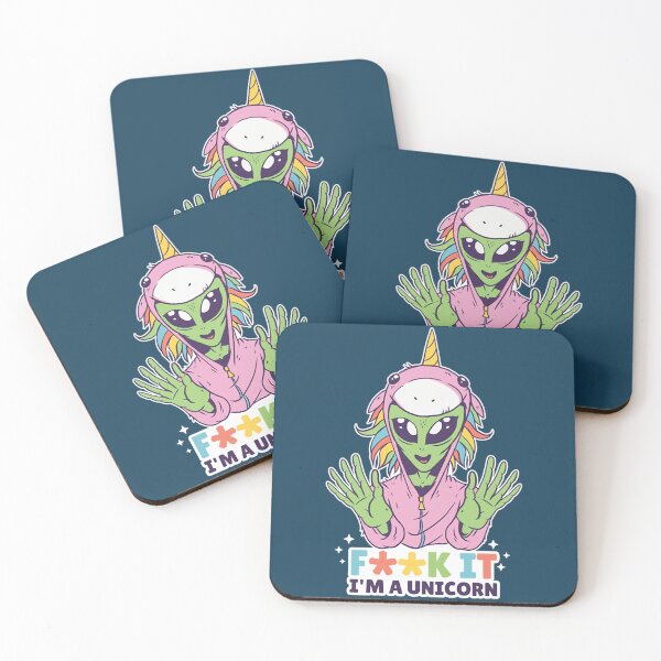 Item preview, Alien unicorn  designed and sold by nugroovy.