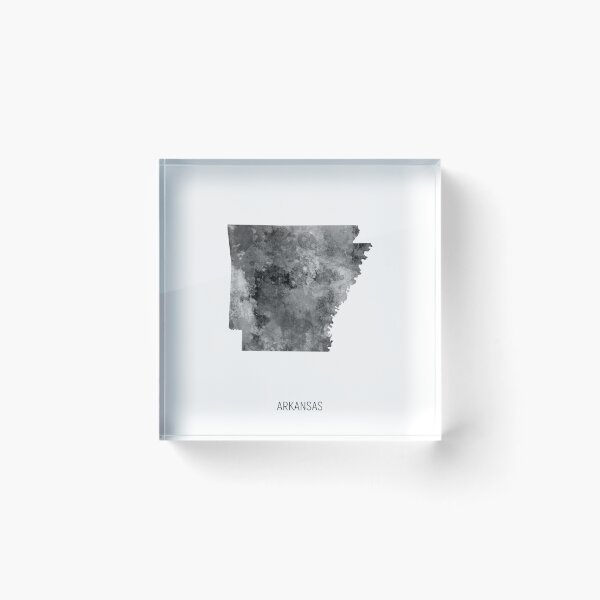 Item preview, Arkansas Watercolor Map designed and sold by ArtPrints.