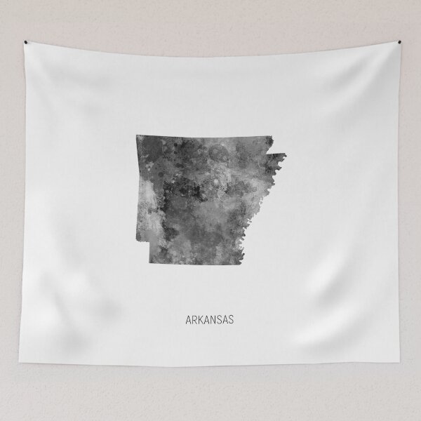 Item preview, Arkansas Watercolor Map designed and sold by ArtPrints.