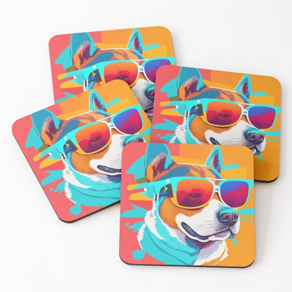Item preview, "Canine Chic: The Hottest Trend in Doggy Eyewear - Colorful Shades for Fashionable Furry Friends!" designed and sold by PRINT SCAPE.