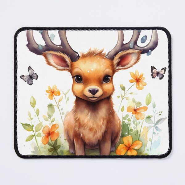 Item preview, Elk Animal Clipart, North America Animal, American Fauna Art, American Mammal, Wildlife Species, Watercolor Graphic designed and sold by CoolorPaint.
