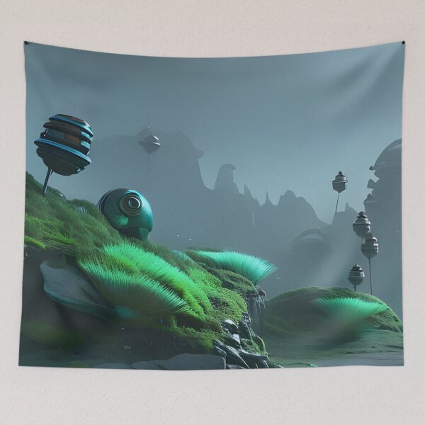 Item preview, A cyber garden in the future with robot snails designed and sold by Typar.