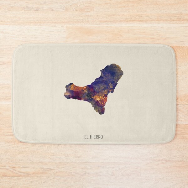 Item preview, El Hierro Watercolor Map designed and sold by ArtPrints.