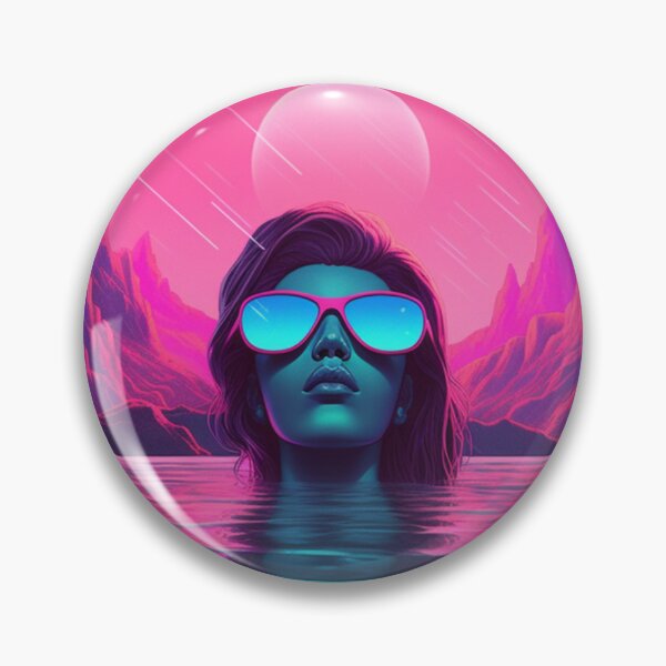 Artikelvorschau, Vaporwave Chillwave Neon Woman Chillen entworfen und verkauft von Nightarcade.