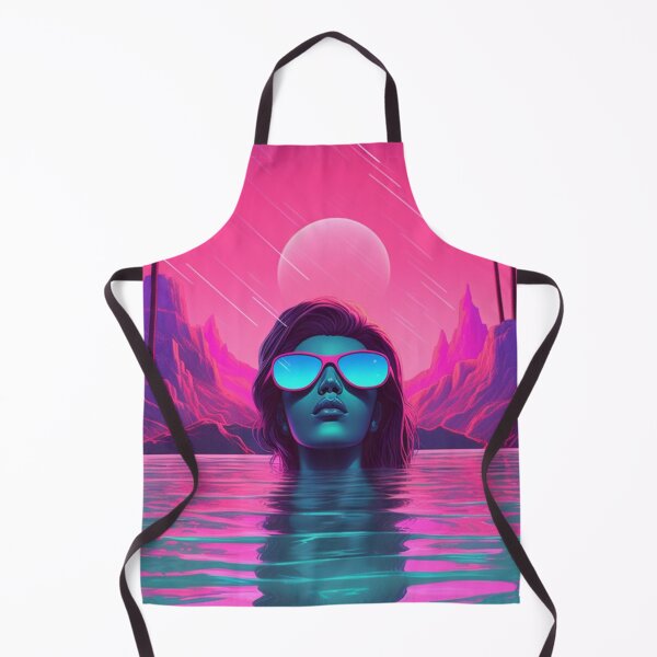 Item preview, Vaporwave Chillwave Neón Mujer Escalofriante designed and sold by Nightarcade.
