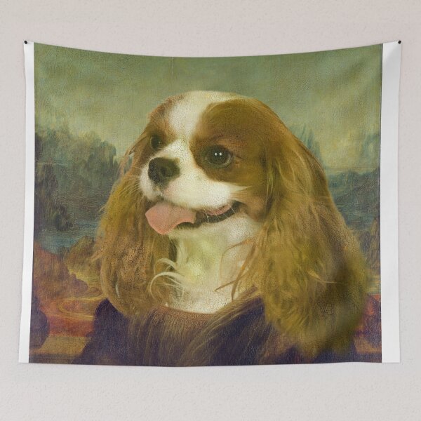 Item preview, Mona Lisa Cavalier King Charles Spaniel designed and sold by Furry And  Purry.