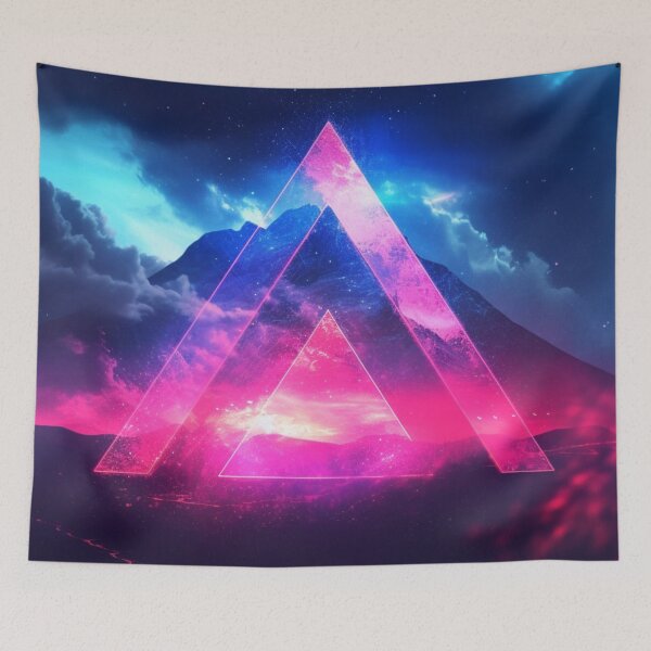 Artikelvorschau, Vaporwave Dreieck Chillwave Neon entworfen und verkauft von Nightarcade.