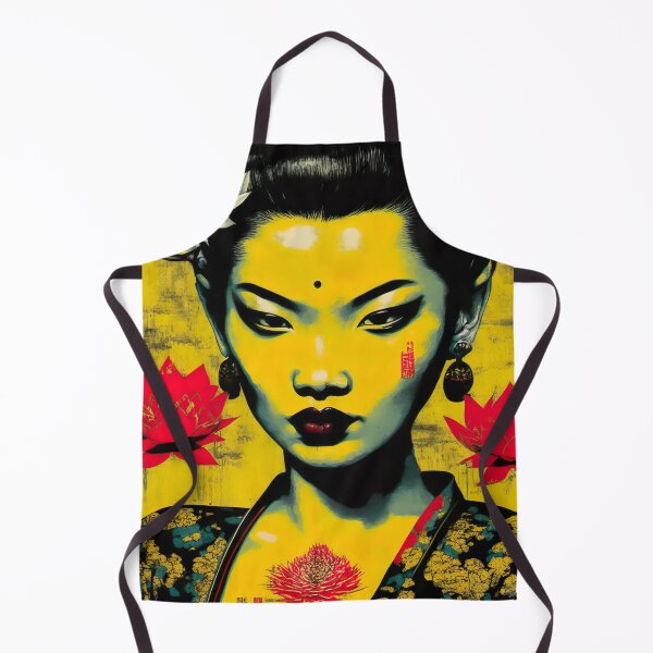 Item preview, [AI Art] Nonexistent Asian woman with lotus flowers  designed and sold by Sissle.