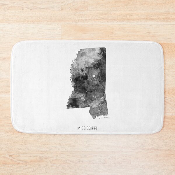 Artikelvorschau, Mississippi Watercolor Map entworfen und verkauft von ArtPrints.
