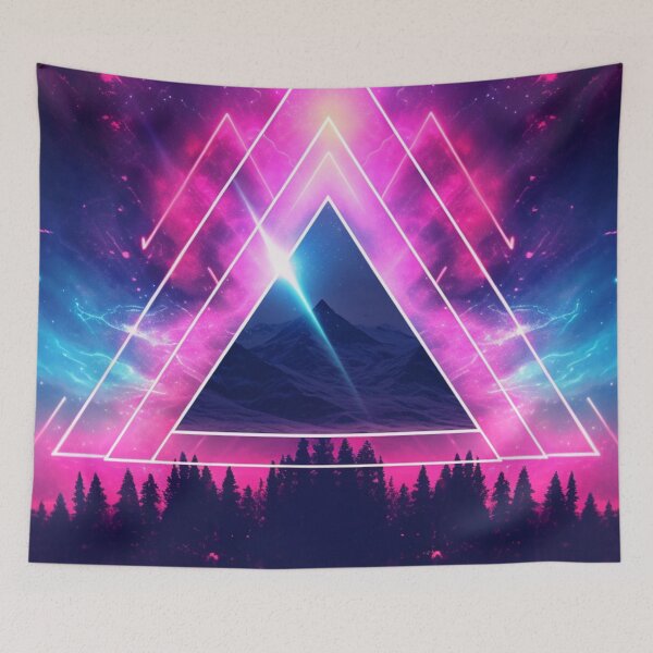 Artikelvorschau, Vaporwave Dreieck Chillwave Neon entworfen und verkauft von Nightarcade.