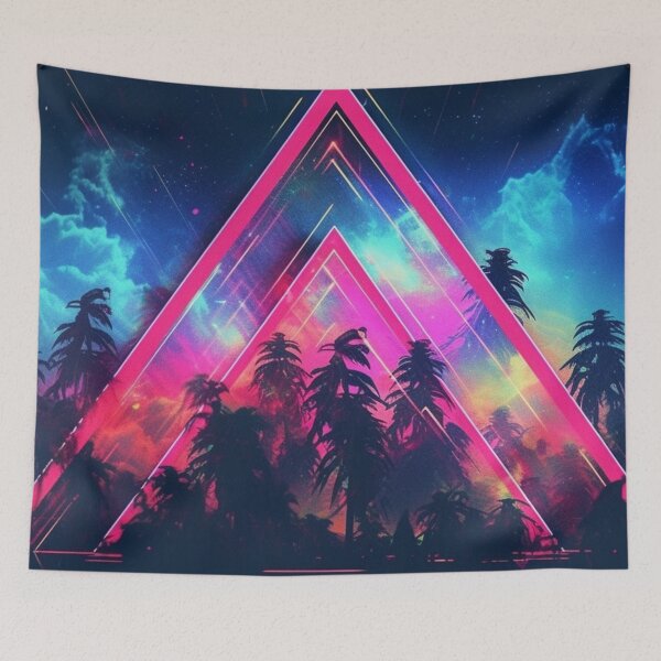 Artikelvorschau, Vaporwave Dreieck Chillwave Neon entworfen und verkauft von Nightarcade.