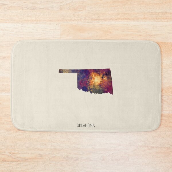 Item preview, Oklahoma Watercolor Map designed and sold by ArtPrints.