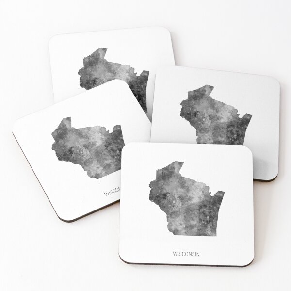 Item preview, Wisconsin Watercolor Map designed and sold by ArtPrints.