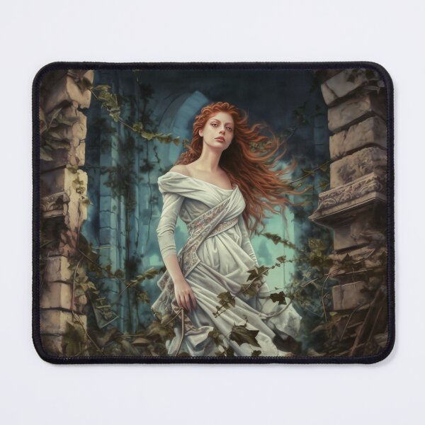 Item preview, Pre-Raphaelite woman standing in a folly designed and sold by Paul Fleet.