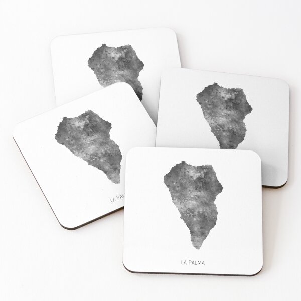 Item preview, La Palma Watercolor Map designed and sold by ArtPrints.