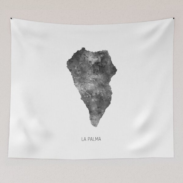 Item preview, La Palma Watercolor Map designed and sold by ArtPrints.