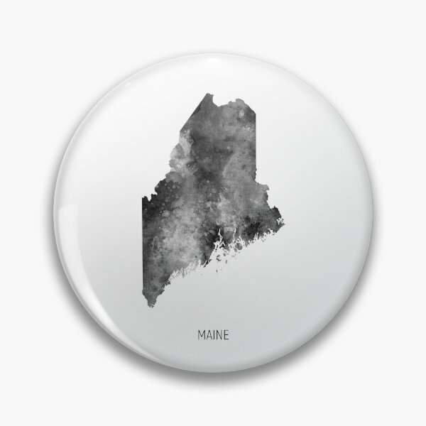 Artikelvorschau, Maine Watercolor Map entworfen und verkauft von ArtPrints.