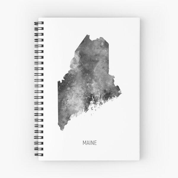 Item preview, Maine Watercolor Map designed and sold by ArtPrints.