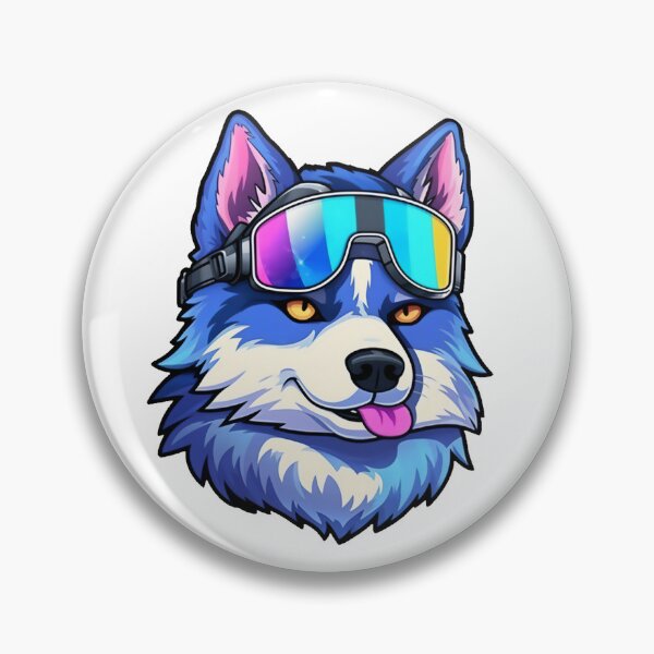 Item preview, Husky siberiano cibernético lindo designed and sold by DigiPunkStudio.