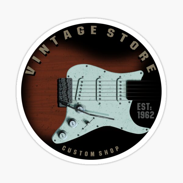 Vintage Guitars Sticker