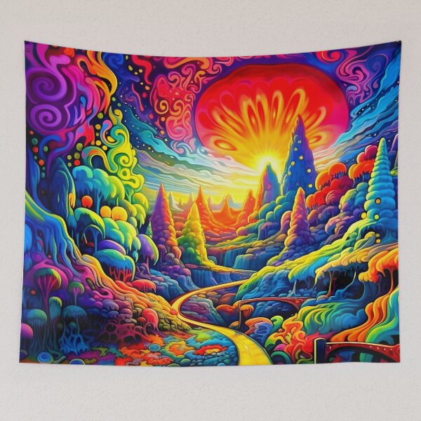 Item preview, Psychedelic Rainbow Land designed and sold by NRGArtwork.