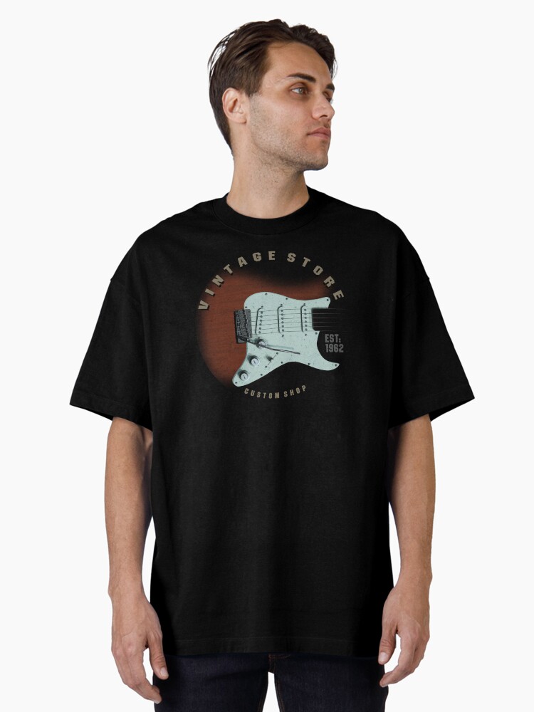 Thumbnail 2 of 7, Oversized T-Shirt, Vintage Guitars designed and sold by peterpopkencom.