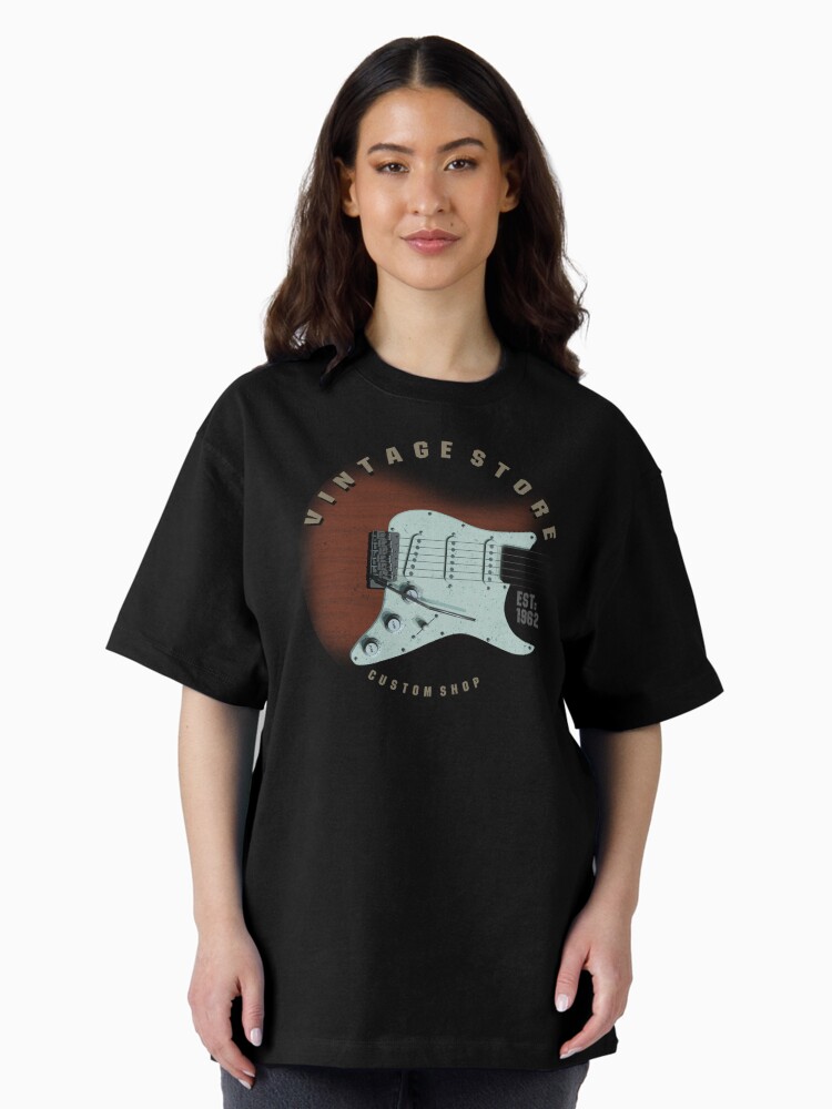 Thumbnail 1 of 7, Oversized T-Shirt, Vintage Guitars designed and sold by peterpopkencom.