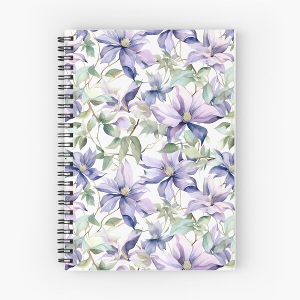 Item preview, Clematis flower pattern designed and sold by NattyCorvus.