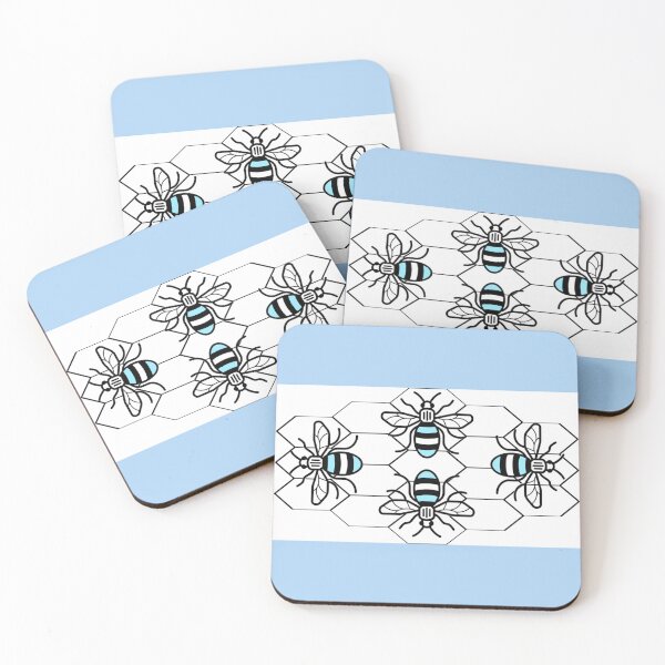 Item preview, Manchester Bees, on honeycomb designed and sold by PicsByTony.